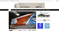 Desktop Screenshot of dewittcountytoday.com